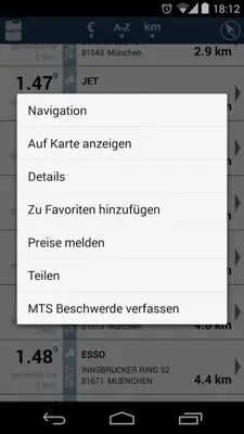 clever-tanken.de android App screenshot 4